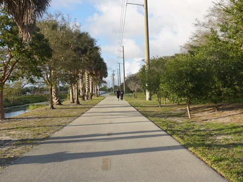 Biking on Palm Beach Lake Trail