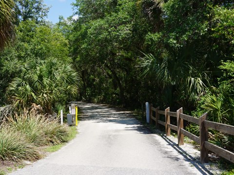 North Port Connector, Florida Bike Trail. E-Z Map, Photos.