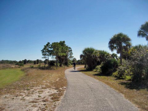 Venetian Water Way Trail, Venice FL biking