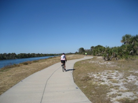 Venetian Water Way Trail, Venice FL biking