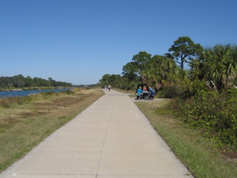 Venetian Water Way Trail, Venice FL biking