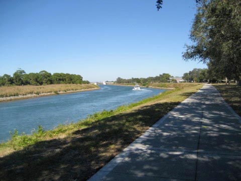 Venetian Water Way Trail, Venice FL biking