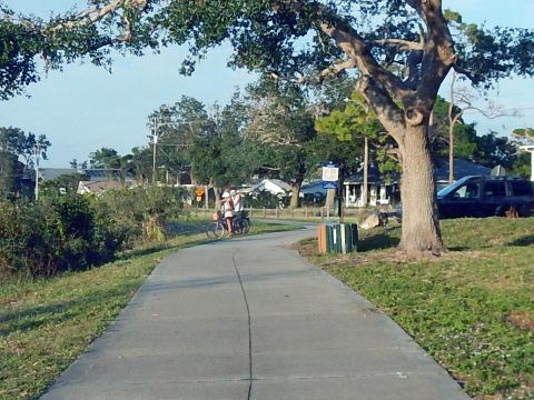 Venetian Water Way Trail, Venice FL biking