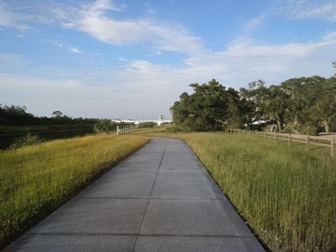 Venetian Water Way Trail, Venice FL biking