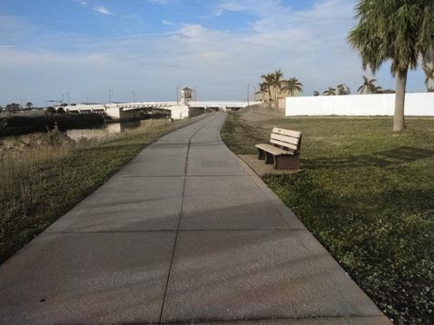 Venetian Water Way Trail, Venice FL biking