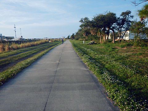 Venetian Water Way Trail, Venice FL biking