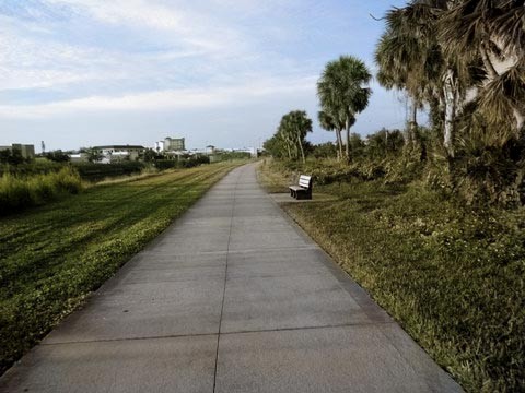 Venetian Water Way Trail, Venice FL biking