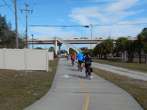 Venetian Water Way Trail, Venice FL biking