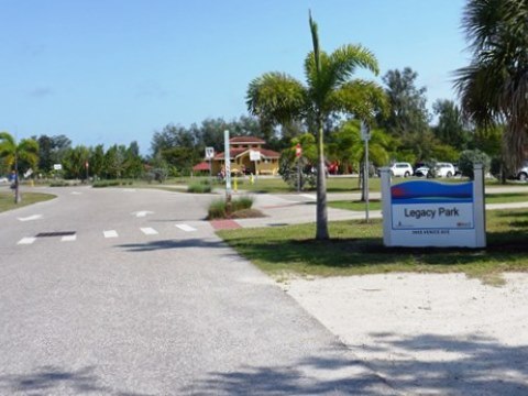 Venetian Water Way Trail, Venice FL biking