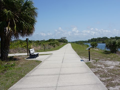 Venetian Water Way Trail, Venice FL biking