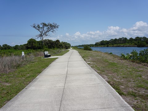 Venetian Water Way Trail, Venice FL biking