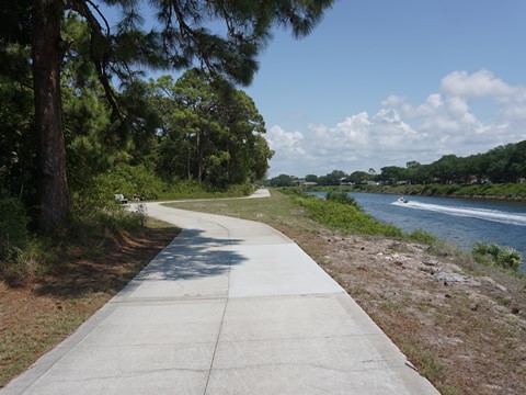 Venetian Water Way Trail, Venice FL biking