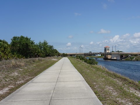 Venetian Water Way Trail, Venice FL biking