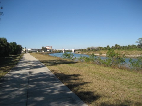 Venetian Water Way Trail, Venice FL biking