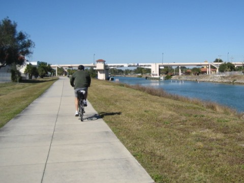 Venetian Water Way Trail, Venice FL biking
