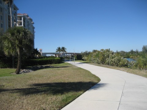 Venetian Water Way Trail, Venice FL biking